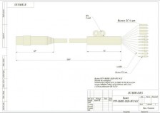 Кабельная сборка с применением ленточного волокна